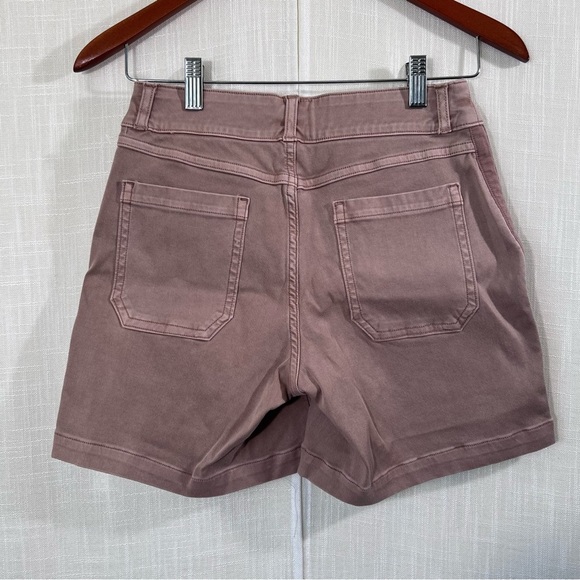 Spanx NWT Stretch Twill Shorts 6” Mauve Size XS - Picture 9 of 16